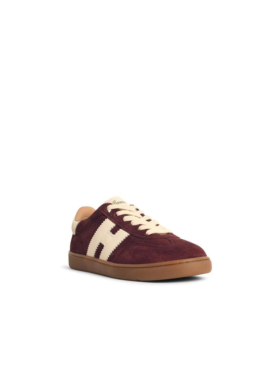 Hogan 'Cool' vinröda mockasneakers