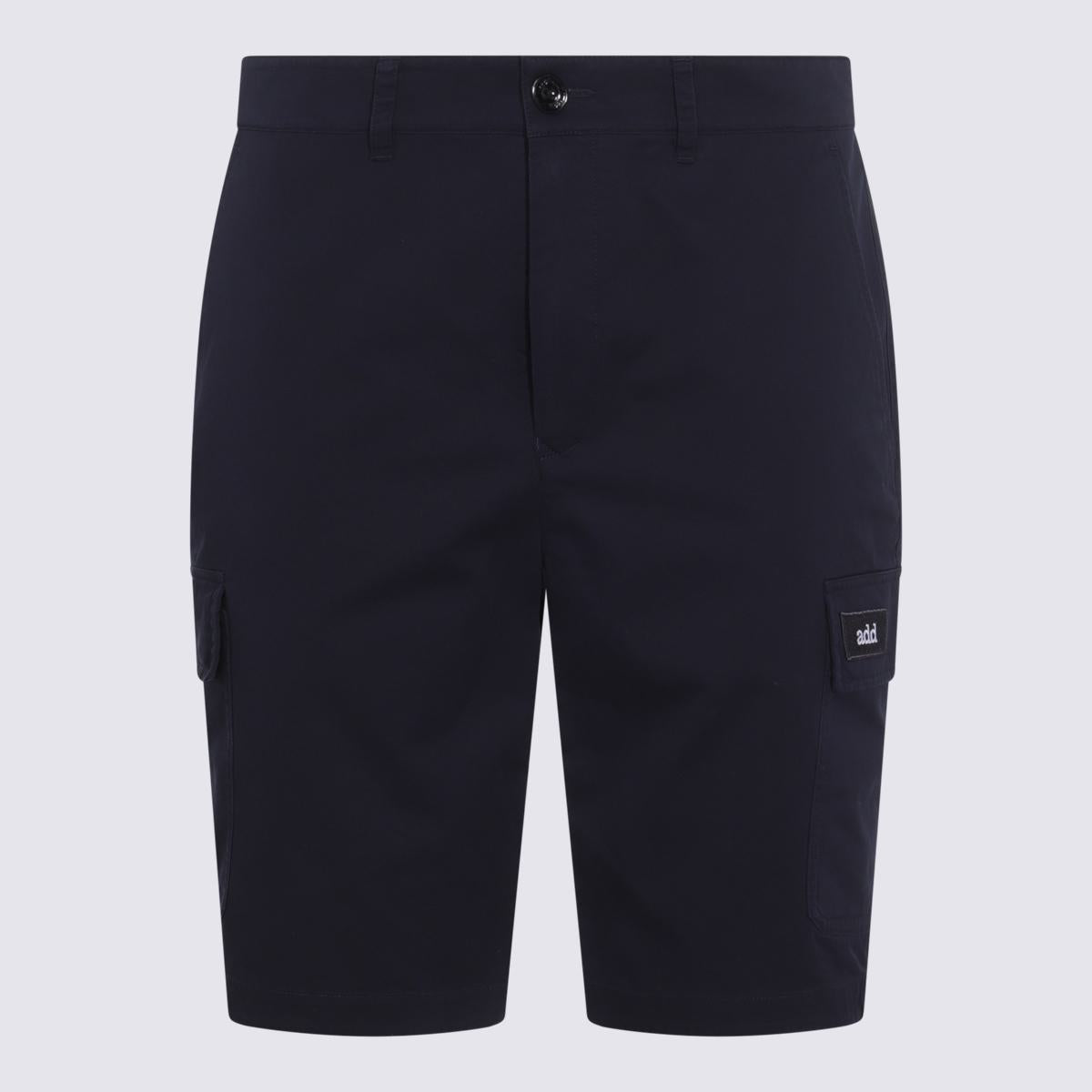 Lägg till mörkblå bomullsshorts