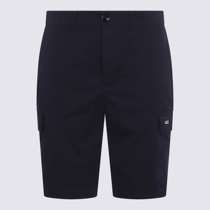 Lägg till mörkblå bomullsshorts