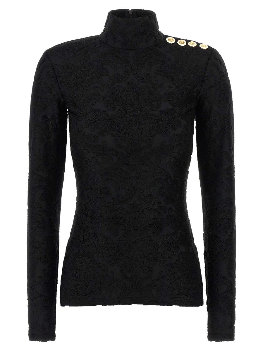 Balmain-topp 'Barocco'-mönster