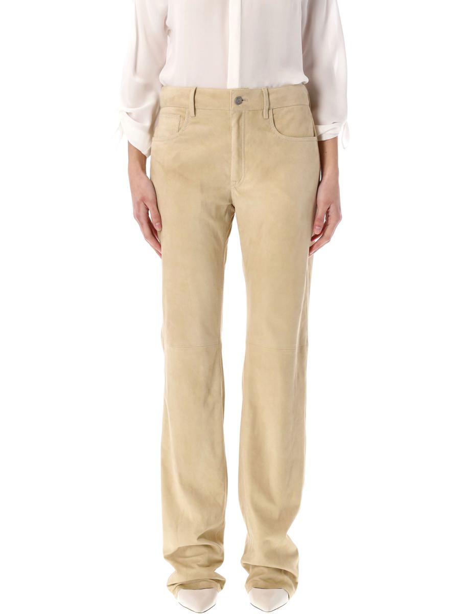 Ralph Lauren Mocka Läderbyxor