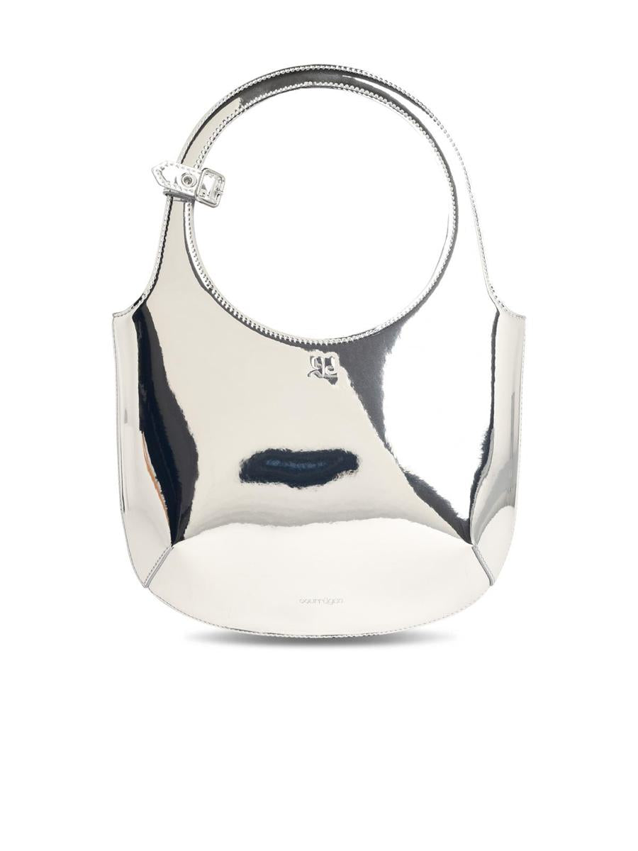 Courrèges 'Heliga Spegeln' Silver Läderväska