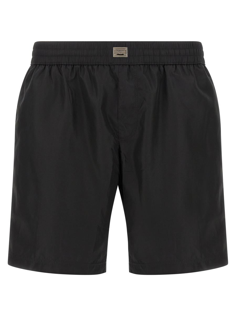 Dolce &amp; Gabbana baddräkt med logotypplakett