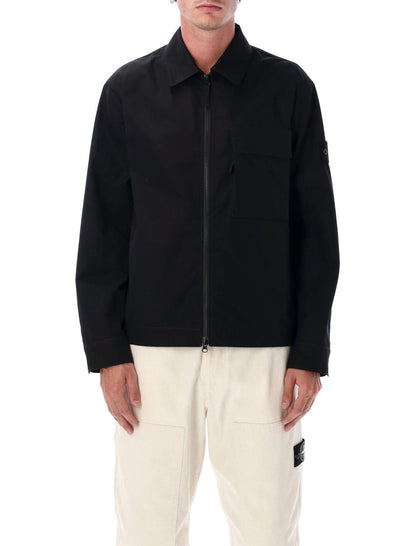 Stone Island Ghost Project svart överskjorta
