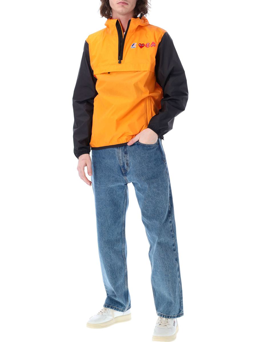 Comme Des Garçons Play Bicolor Vattentät Huvjacka