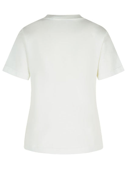 Burberry Elfenbensvit Bomulls-T-shirt