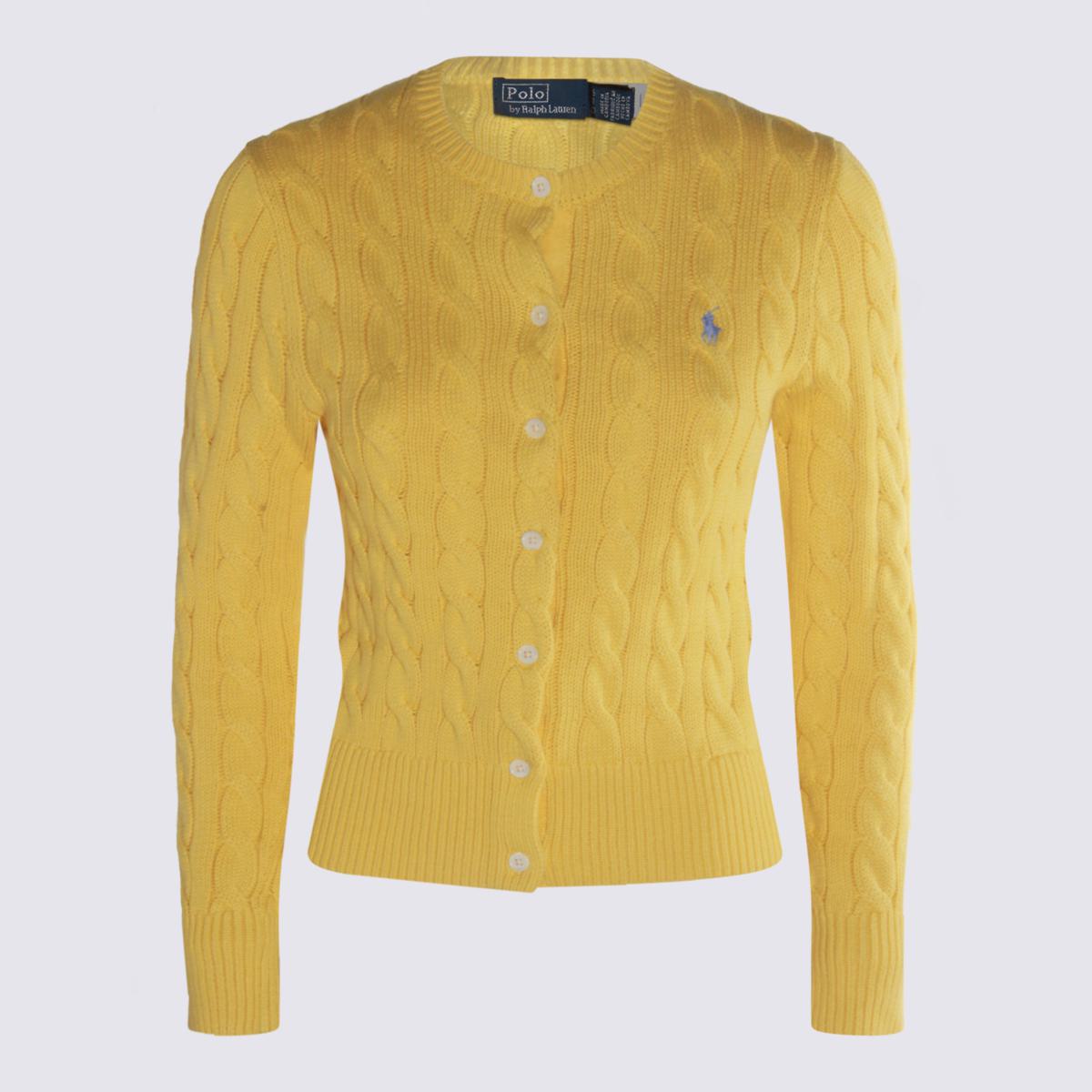 Polo Ralph Lauren Gula Bomullsstickade Tröjor