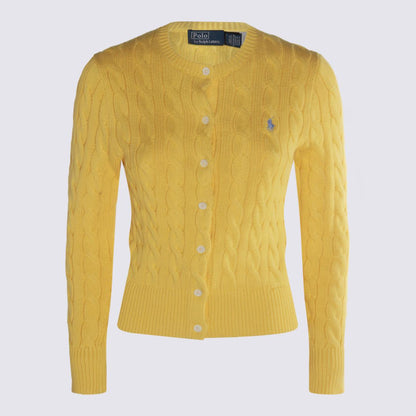 Polo Ralph Lauren Gula Bomullsstickade Tröjor