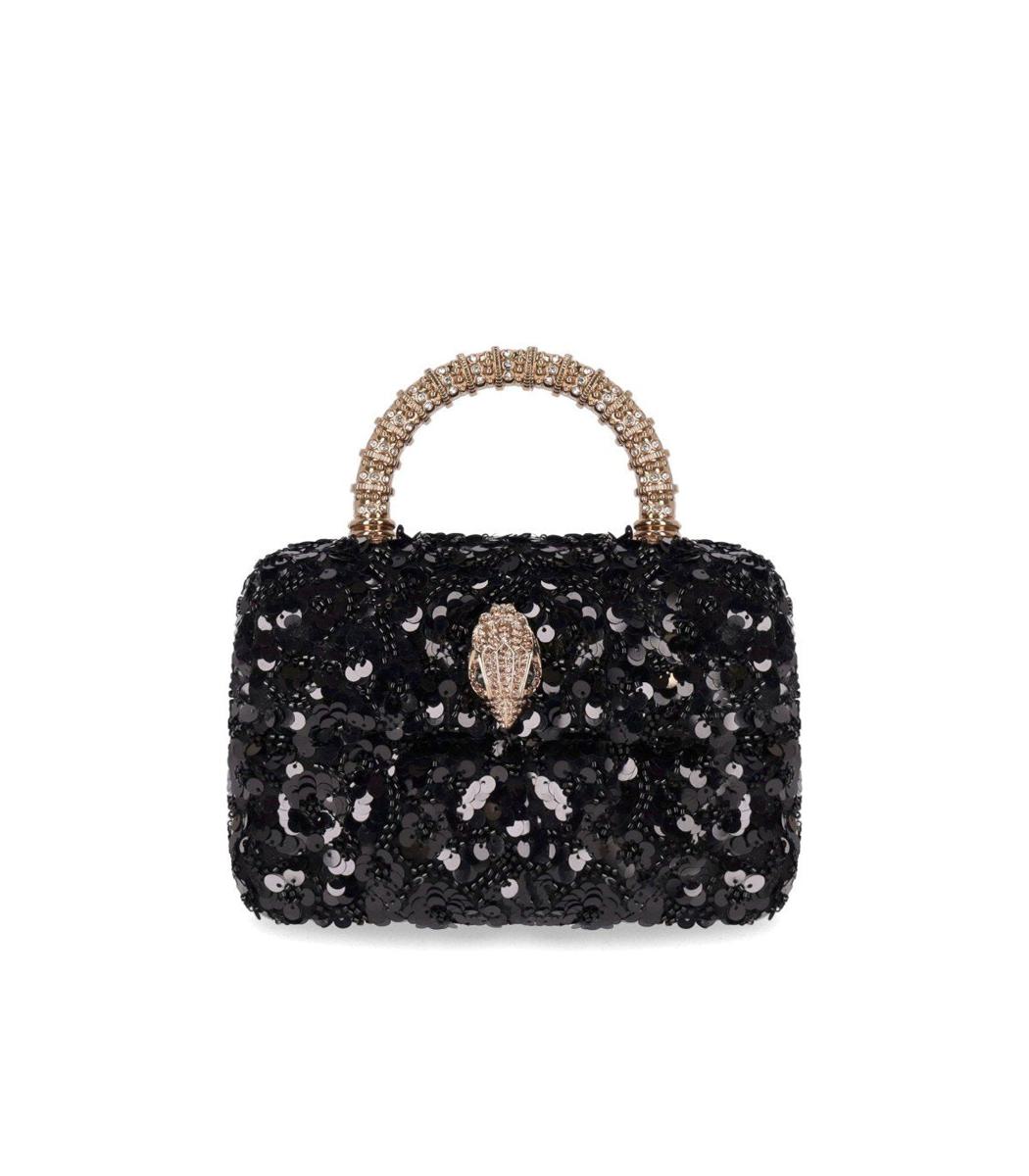 Kurt Geiger London Kensington Paillettes Mini Svart Handväska