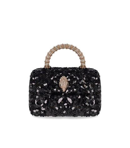 Kurt Geiger London Kensington Paillettes Mini Svart Handväska