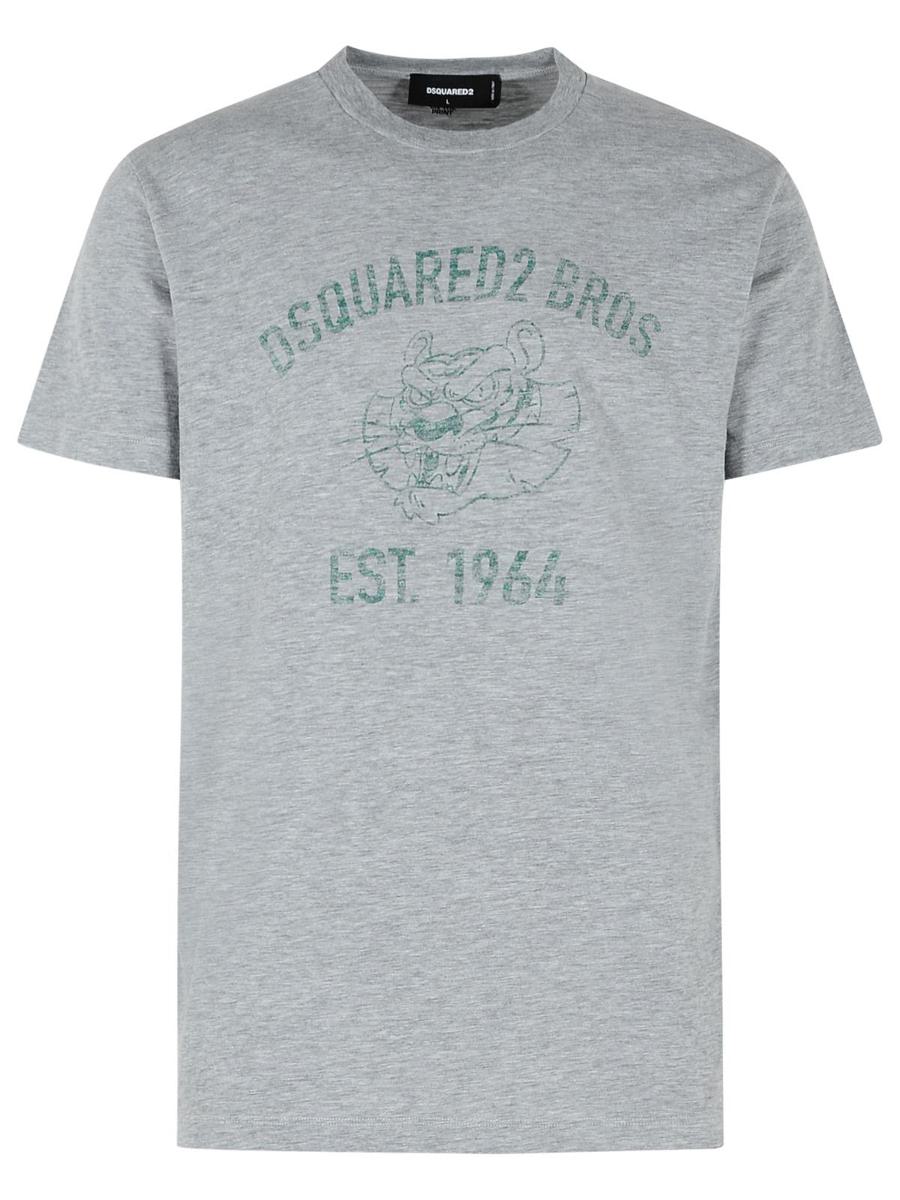 DSQUARED2 Grå bomulls-T-shirt