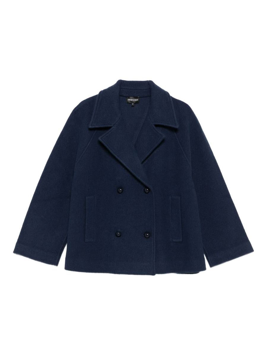 Emporio Armani ull enkelknäppt kappa