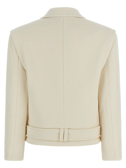 Balmain Dubbelknäppt Kappa