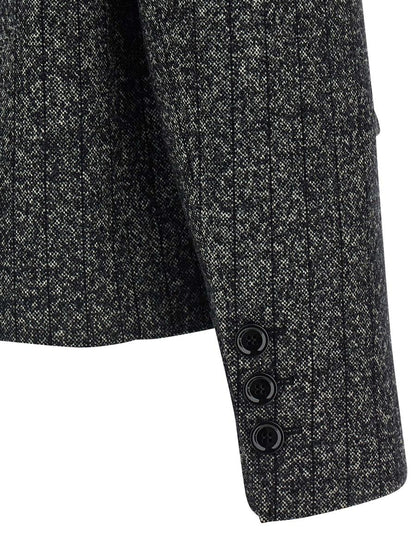 Dolce &amp; Gabbana Randig Ullkavaj