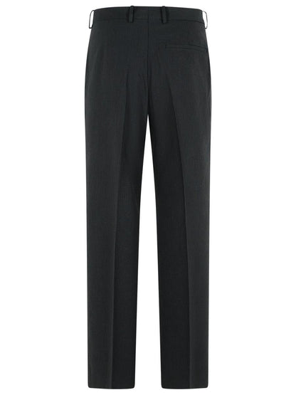 Acne Studios svarta ullblandade byxor