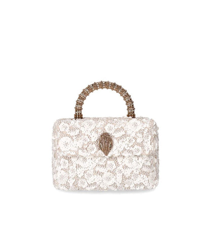 Kurt Geiger London Kensington Paillettes Mini Vit Handväska
