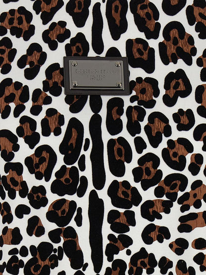 Dolce &amp; Gabbana T-shirt med djurtryck och logotypplakett