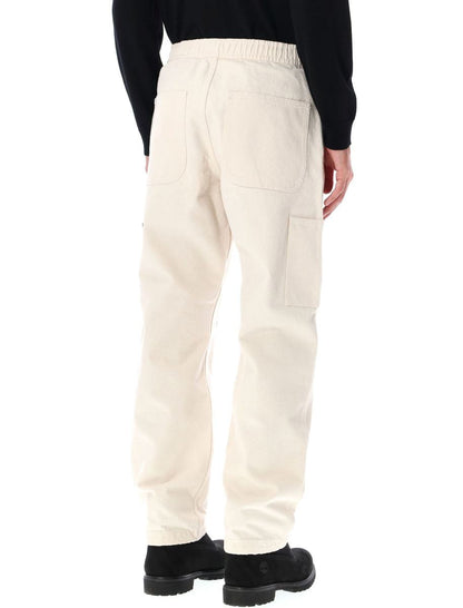 Stone Island Avslappnade Gabardin Chinobyxor