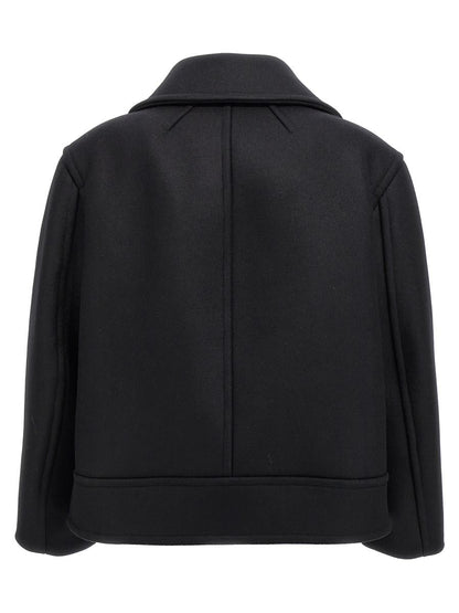 Saint Laurent överdimensionerad Caban-kappa