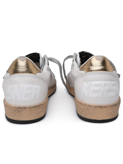 Golden Goose – Superstar – Vita sneakers i läder