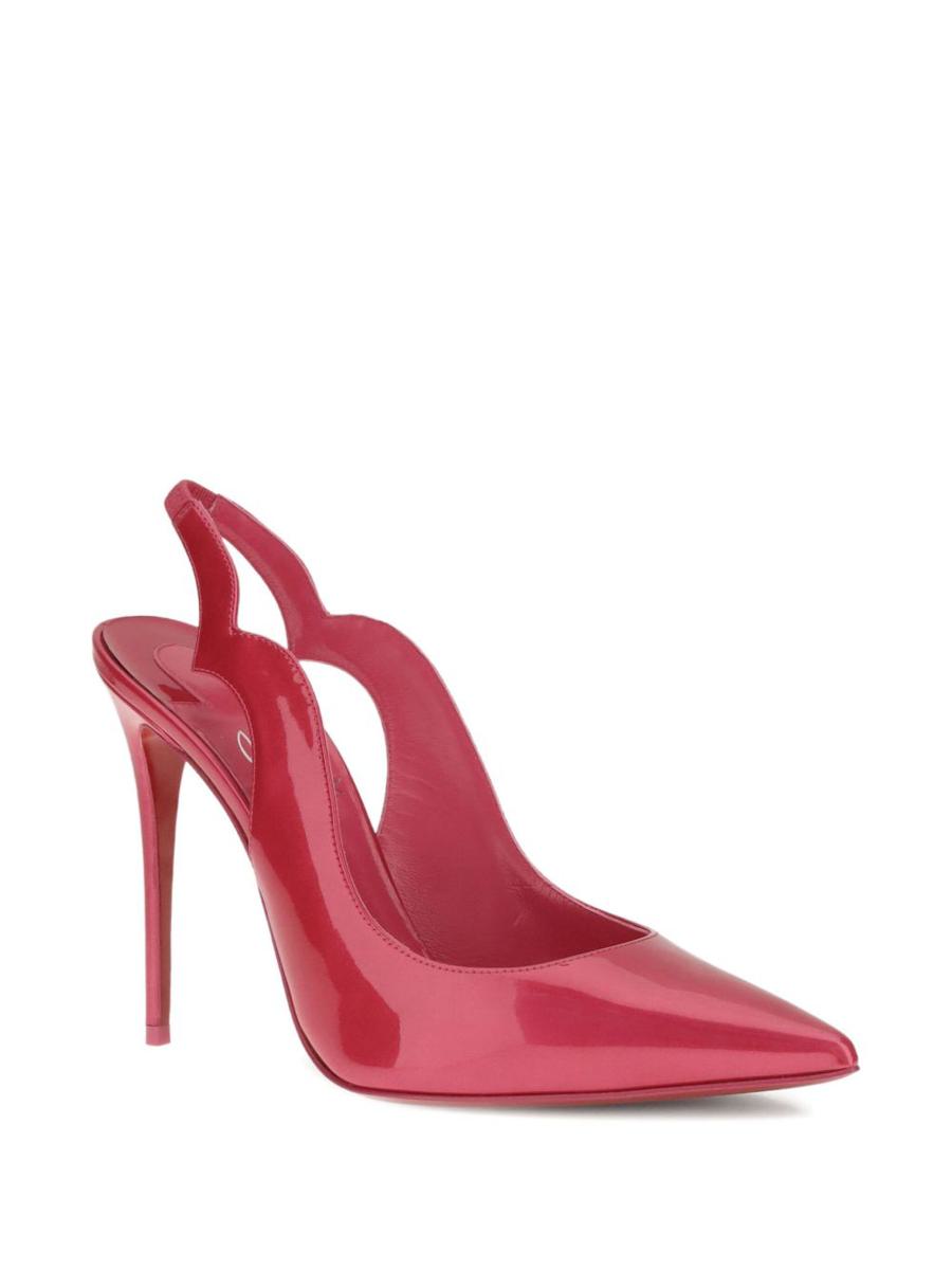 Christian Louboutin med klack fuchsia