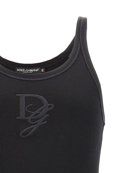 Dolce &amp; Gabbana linne med broderad logotyp