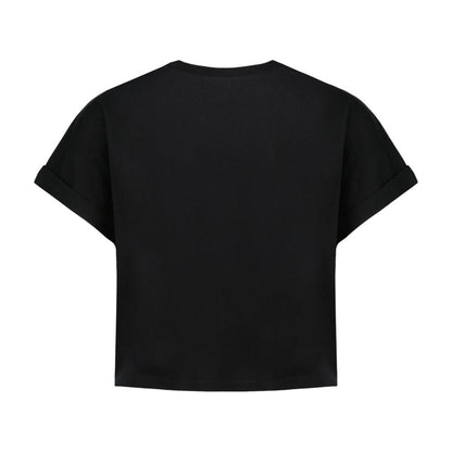 Balmain Vintage Print Crop T-shirt