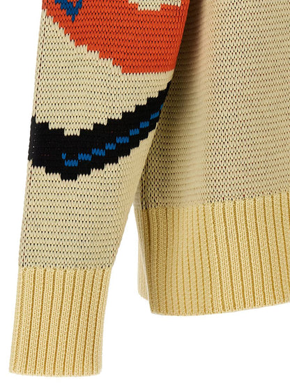 Blåmarmor Jacquardtröja