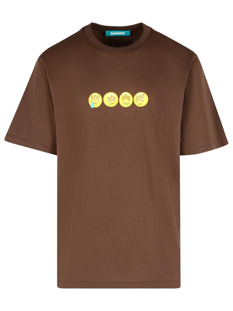 Barrow brun bomulls-T-shirt