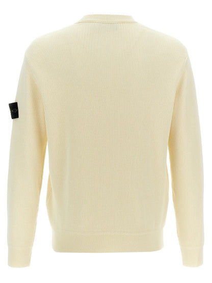 Stone Island Ribbad Ulltröja