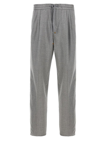 Brunello Cucinelli byxor med plissar framtill