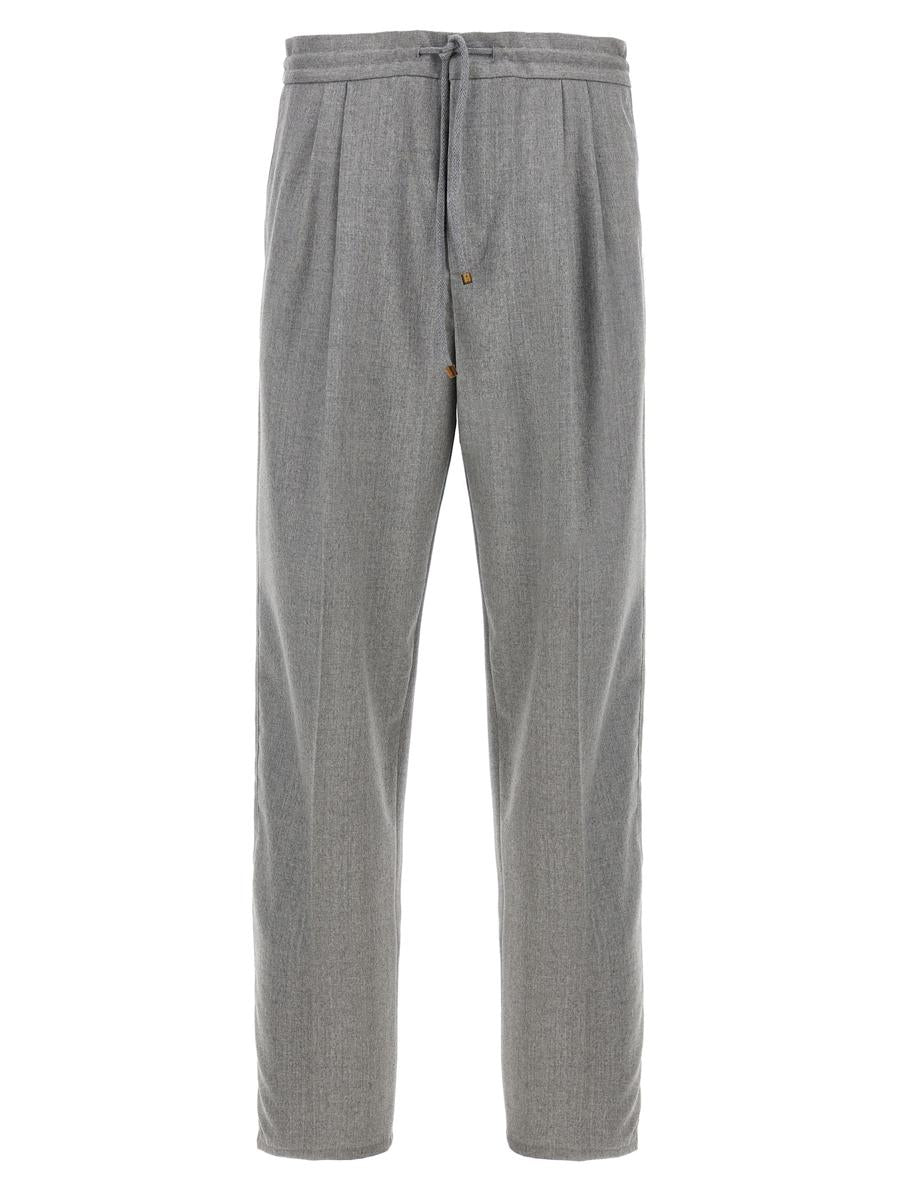 Brunello Cucinelli byxor med plissar framtill