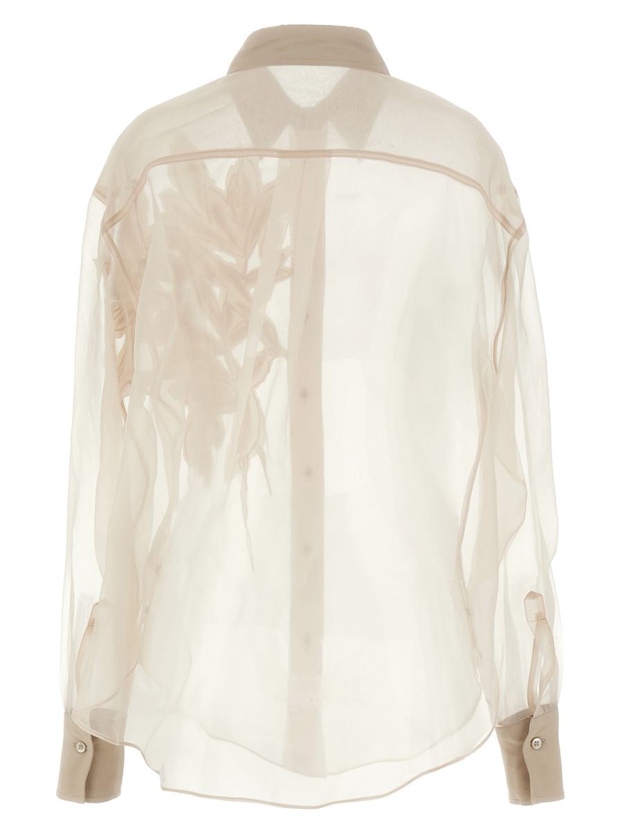 Brunello Cucinelli 'Flora Appliqué' skjorta