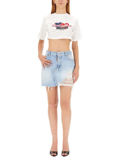 DSQUARED2 T-shirt med kort passform