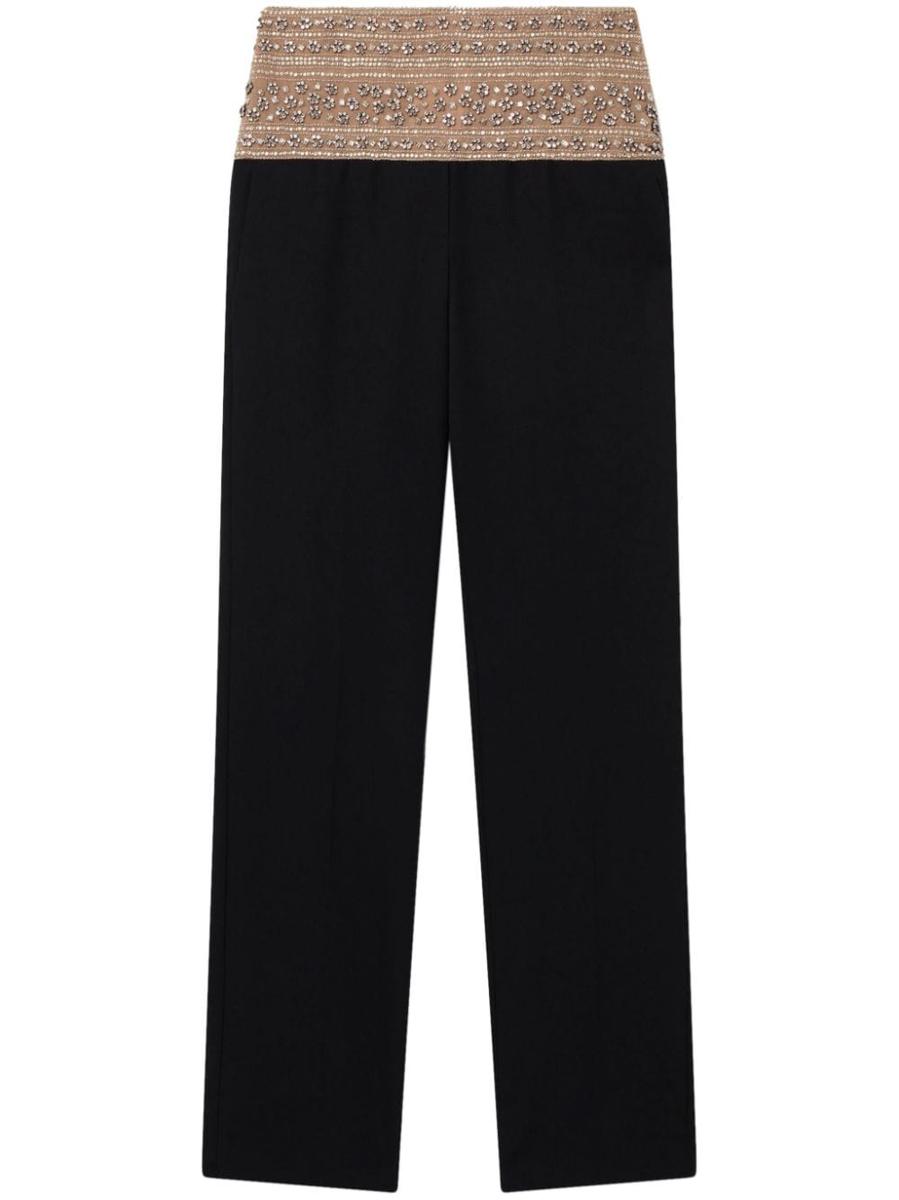 Stella McCartney Kristallutsmyckade ullbyxor