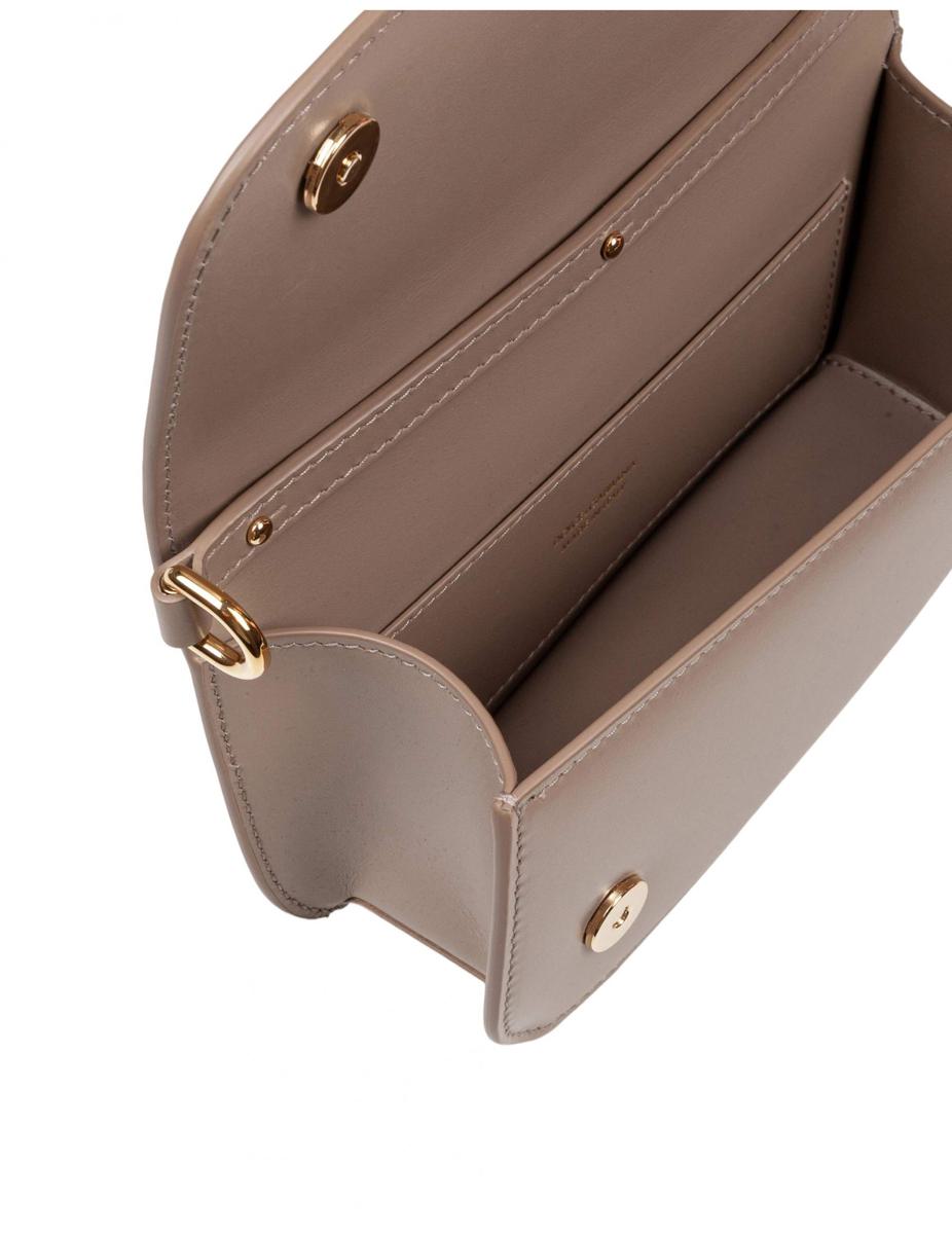 Dolce &amp; Gabbana 3,5" kalvskinnsaxelväska
