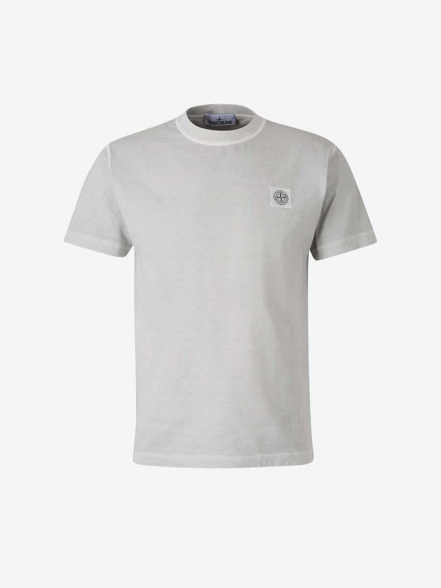 Stone Island bomullslappad t-shirt