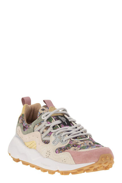 Flower Mountain Yamano 3 - Sneakers i mocka och tekniskt tyg