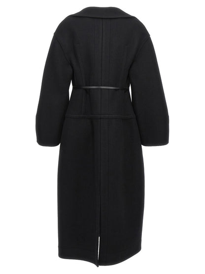 Jil Sander lång ullkappa