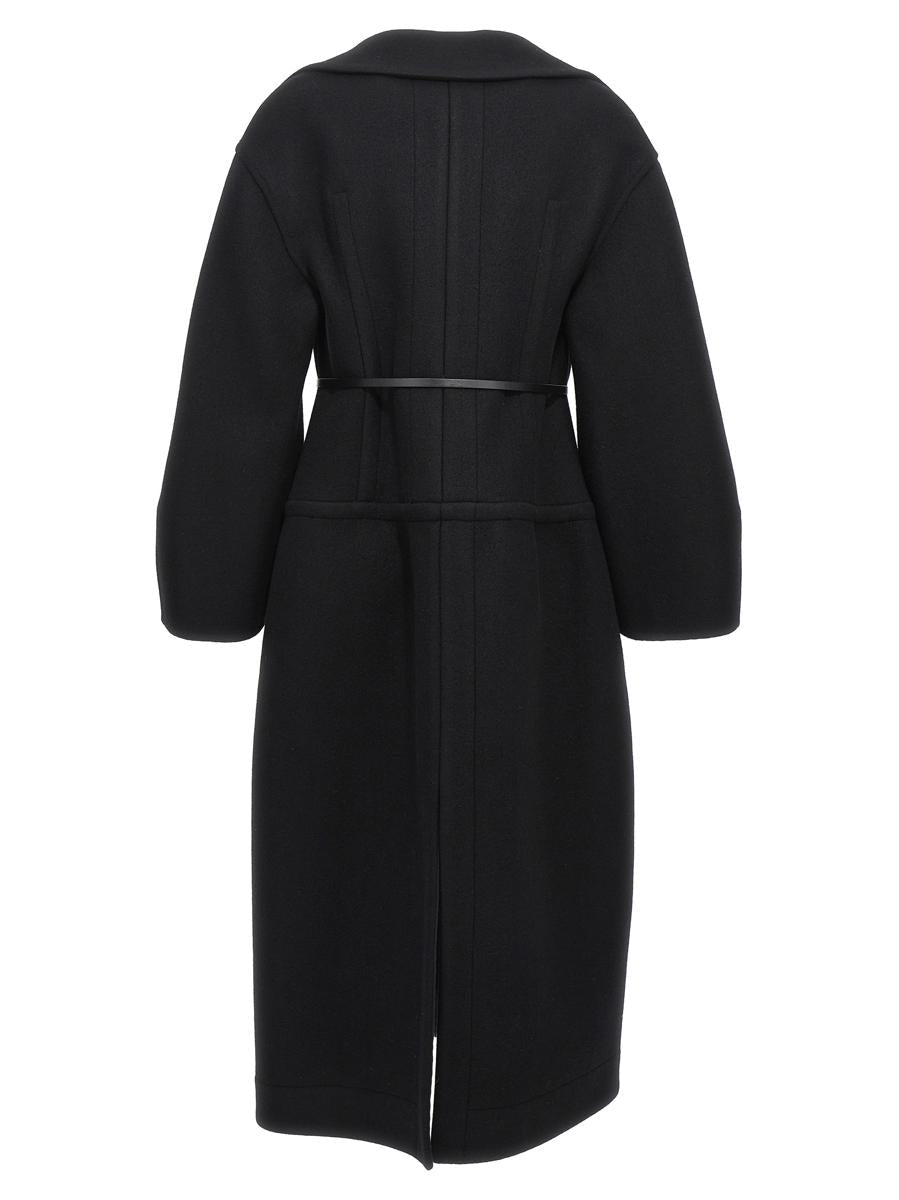 Jil Sander lång ullkappa