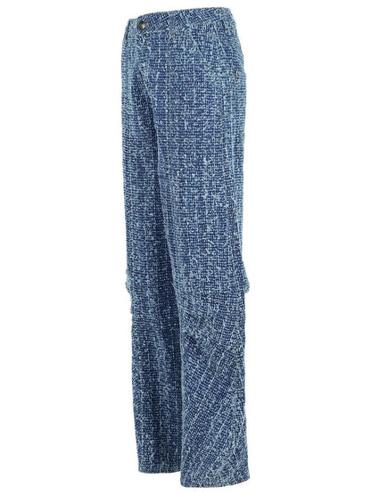 Rotate Birger Christensen Baggy Blå Bomullsjeans