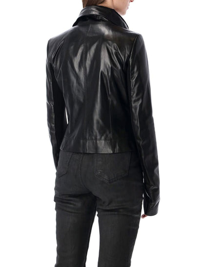 Rick Owens Lammskinnjacka