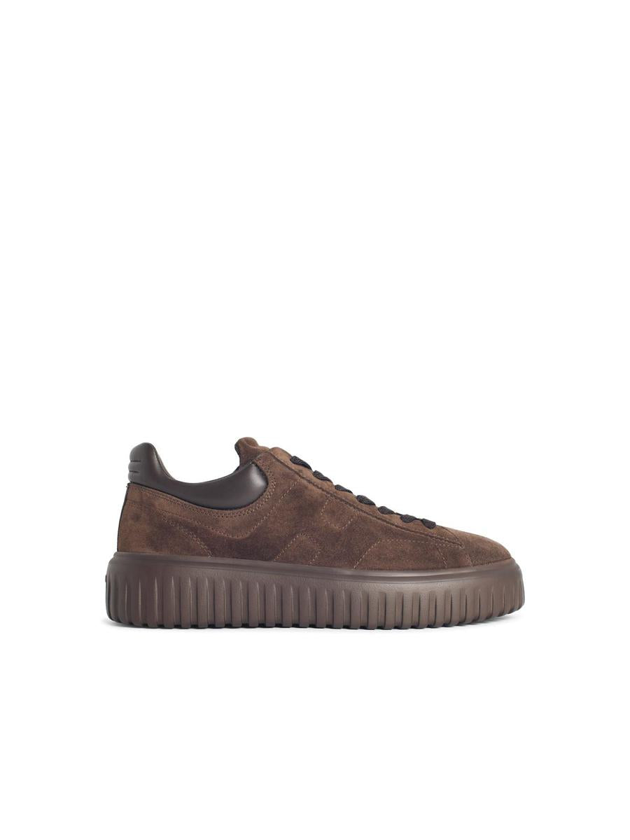 Hogan 'H-Stripes' Bruna Mockasneakers