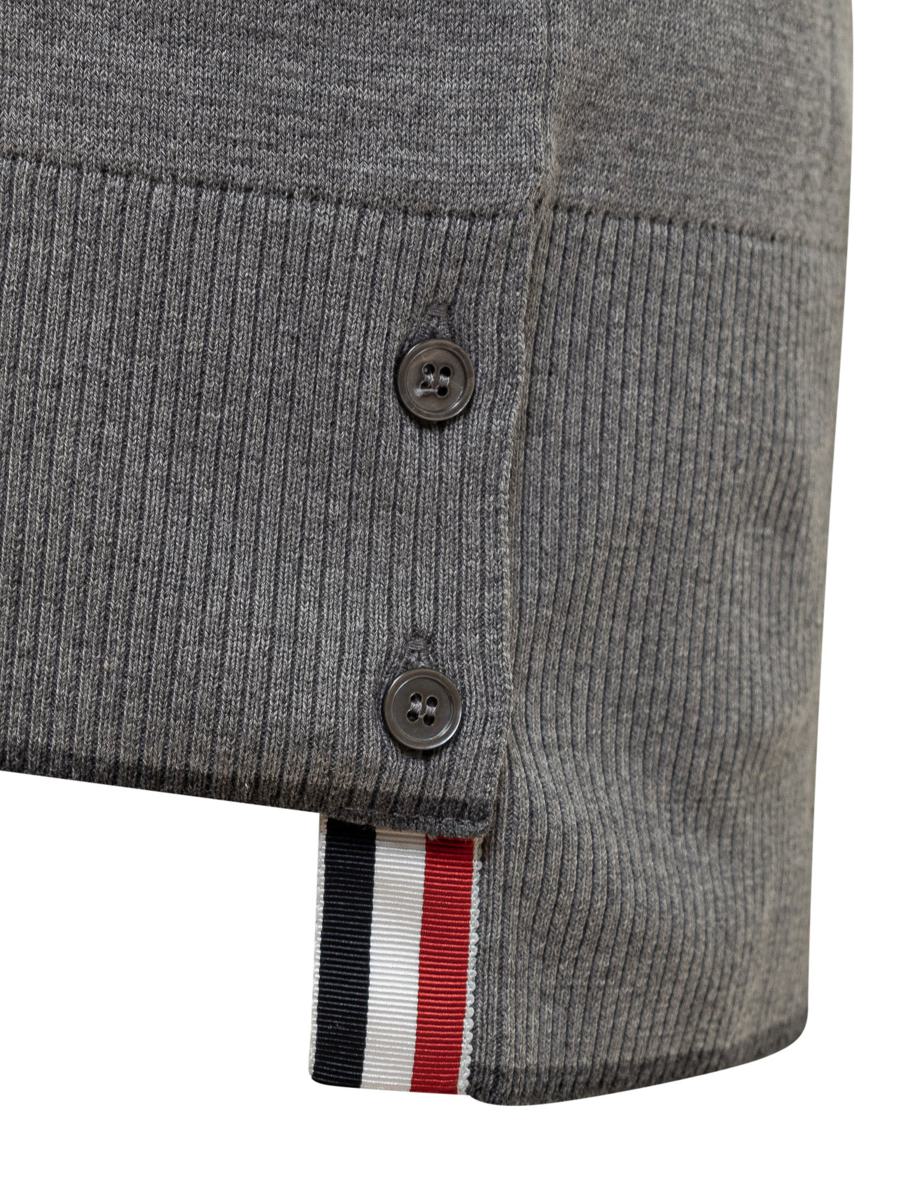 Thom Browne bomullsklänning med 4Bar-logotyp