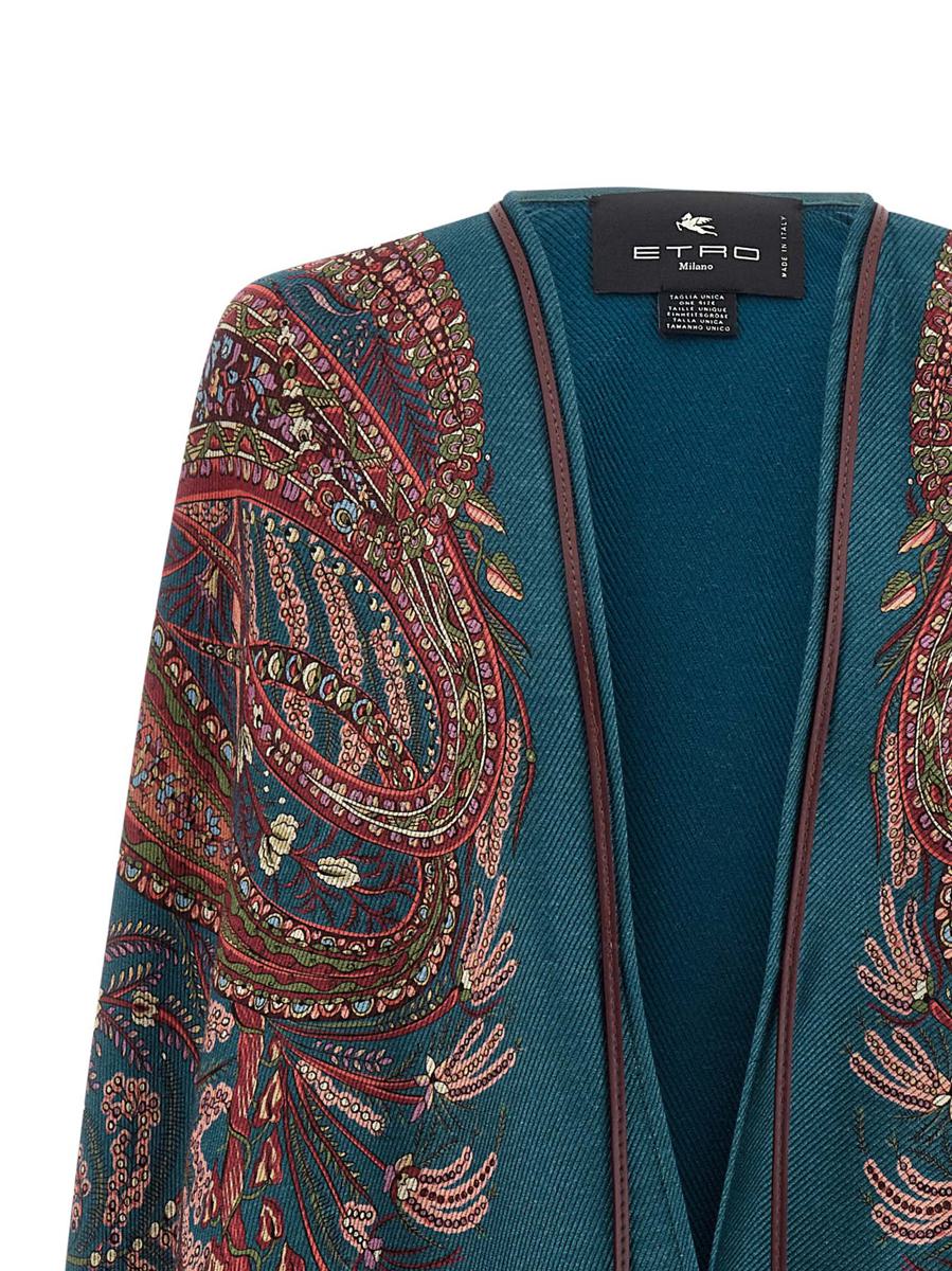 Etro blommig paisleykappa