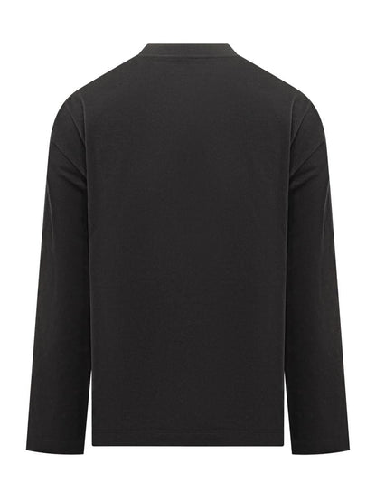 Jil Sander Jil Sander svart långärmad t-shirt