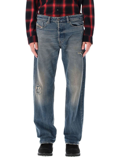 Diesel 1980 D-Eeper Destroyed Jeans Blå