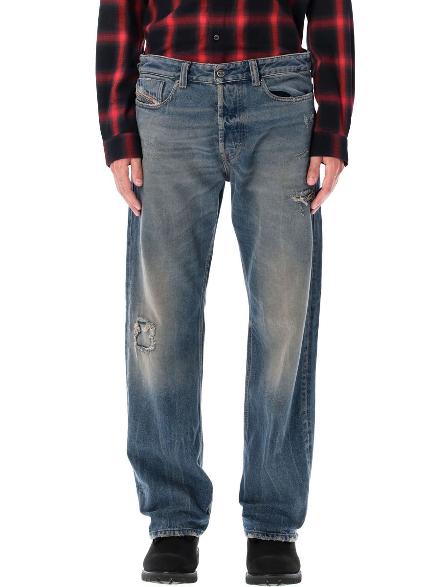 Diesel 1980 D-Eeper Destroyed Jeans Blå