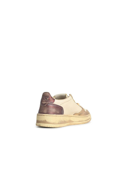 Autry 'Super Vintage' Vita Lädersneakers