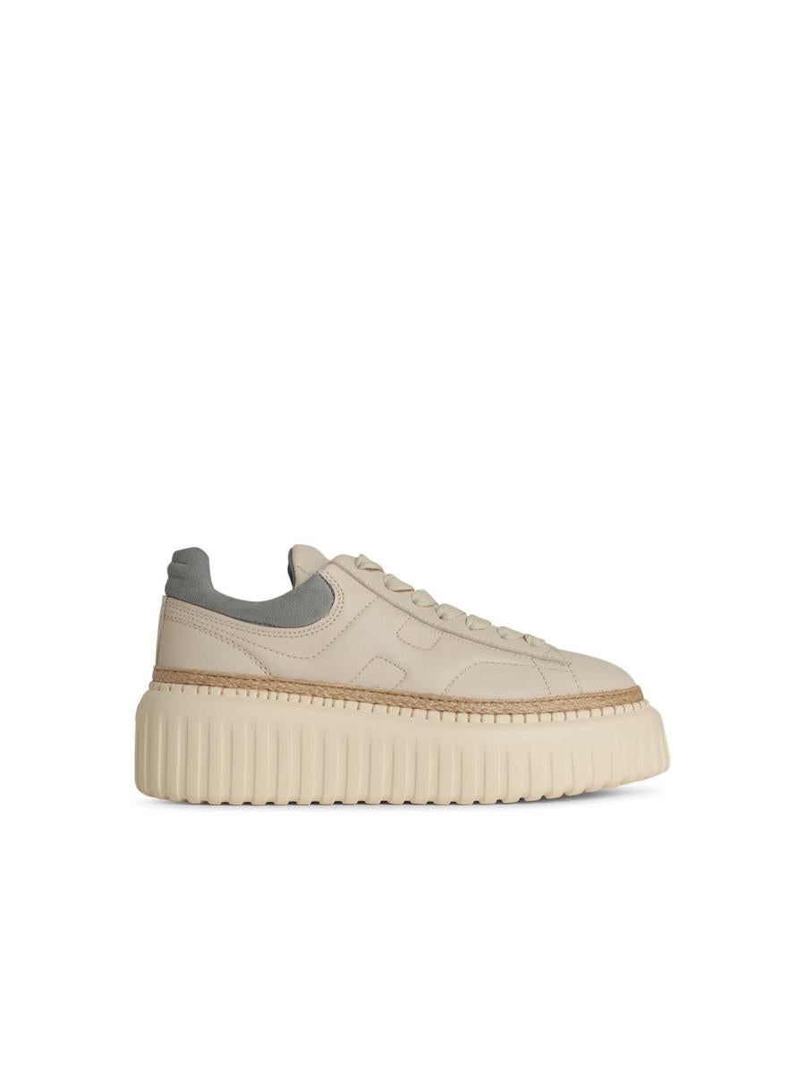 Hogan Cream Leather H-Ränder H6' Sneakers